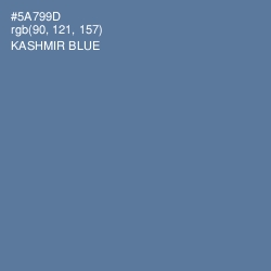 #5A799D - Kashmir Blue Color Image