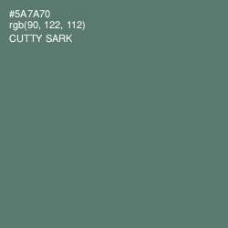 #5A7A70 - Cutty Sark Color Image