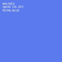 #5A7AED - Royal Blue Color Image