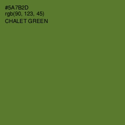 #5A7B2D - Chalet Green Color Image