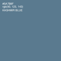 #5A7B8F - Kashmir Blue Color Image