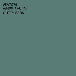 #5A7C76 - Cutty Sark Color Image