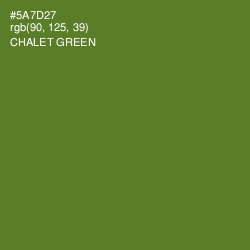 #5A7D27 - Chalet Green Color Image