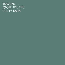 #5A7D76 - Cutty Sark Color Image