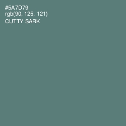 #5A7D79 - Cutty Sark Color Image