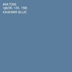 #5A7D9E - Kashmir Blue Color Image