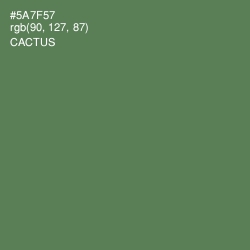 #5A7F57 - Cactus Color Image