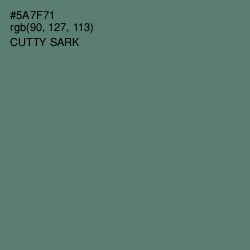 #5A7F71 - Cutty Sark Color Image