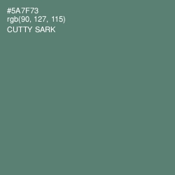 #5A7F73 - Cutty Sark Color Image
