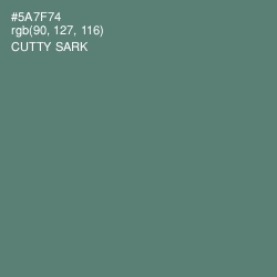 #5A7F74 - Cutty Sark Color Image