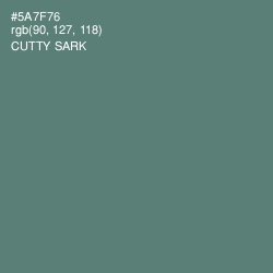 #5A7F76 - Cutty Sark Color Image