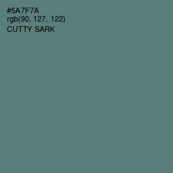 #5A7F7A - Cutty Sark Color Image