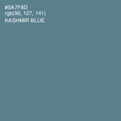 #5A7F8D - Kashmir Blue Color Image