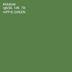 #5A8049 - Hippie Green Color Image