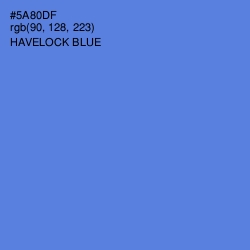 #5A80DF - Havelock Blue Color Image