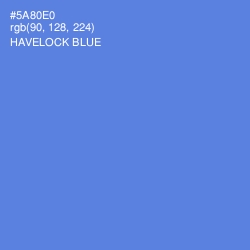 #5A80E0 - Havelock Blue Color Image