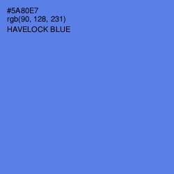 #5A80E7 - Havelock Blue Color Image