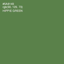 #5A8149 - Hippie Green Color Image