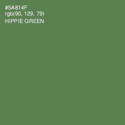 #5A814F - Hippie Green Color Image