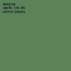 #5A8158 - Hippie Green Color Image