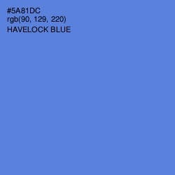 #5A81DC - Havelock Blue Color Image