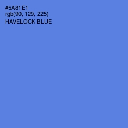 #5A81E1 - Havelock Blue Color Image