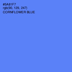 #5A81F7 - Cornflower Blue Color Image