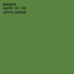 #5A8340 - Hippie Green Color Image