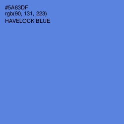 #5A83DF - Havelock Blue Color Image