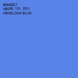 #5A83E7 - Havelock Blue Color Image