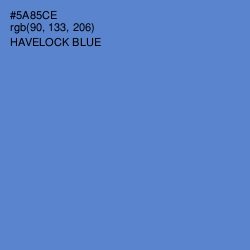 #5A85CE - Havelock Blue Color Image