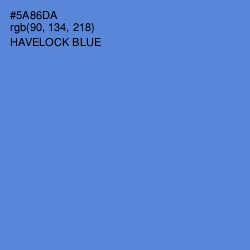 #5A86DA - Havelock Blue Color Image