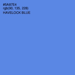 #5A87E4 - Havelock Blue Color Image