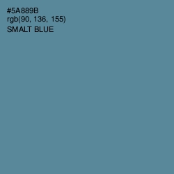 #5A889B - Smalt Blue Color Image