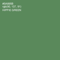 #5A895B - Hippie Green Color Image