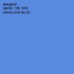 #5A8ADF - Havelock Blue Color Image