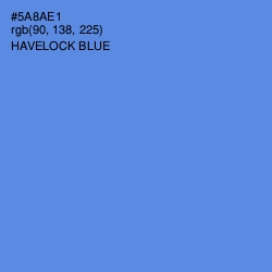 #5A8AE1 - Havelock Blue Color Image