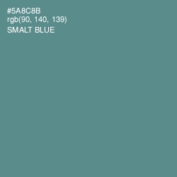 #5A8C8B - Smalt Blue Color Image