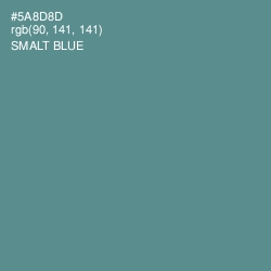 #5A8D8D - Smalt Blue Color Image