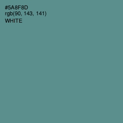 #5A8F8D - Smalt Blue Color Image