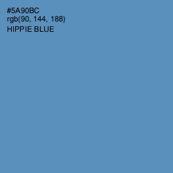 #5A90BC - Hippie Blue Color Image