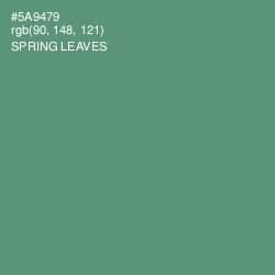 #5A9479 - Spring Leaves Color Image