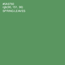 #5A9760 - Spring Leaves Color Image