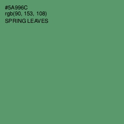 #5A996C - Spring Leaves Color Image