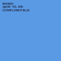 #5A99E4 - Cornflower Blue Color Image