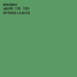 #5A9B64 - Spring Leaves Color Image
