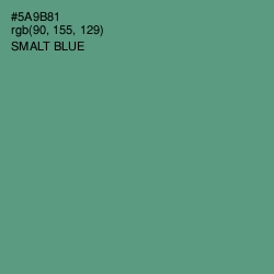 #5A9B81 - Smalt Blue Color Image