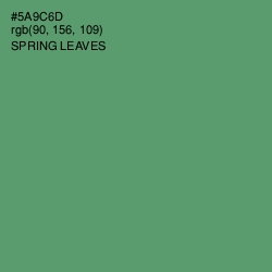 #5A9C6D - Spring Leaves Color Image