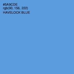 #5A9CDE - Havelock Blue Color Image