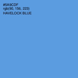 #5A9CDF - Havelock Blue Color Image